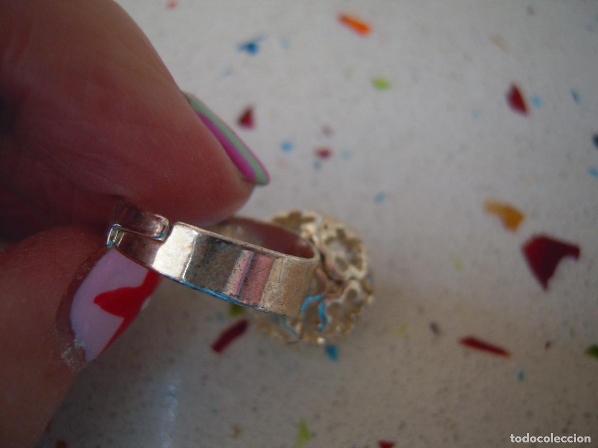 Segunda mano: Anillo bola hueca flores ajustable - Foto 9