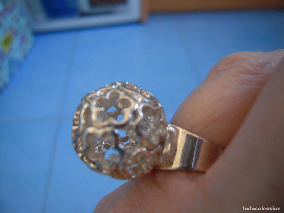 Segunda mano: Anillo bola hueca flores ajustable - Foto 14