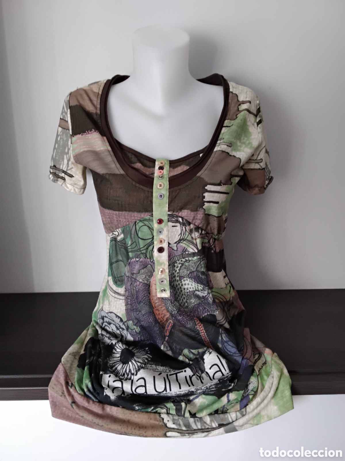 Segunda mano: Vestido Estampado Desigual - Foto 1