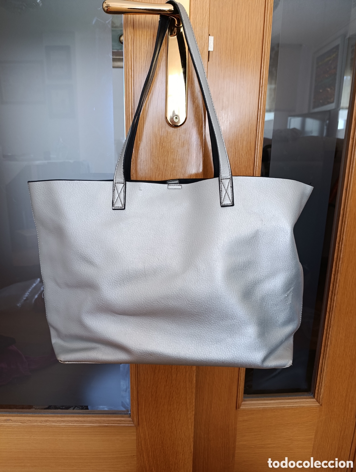 Segunda mano: Bolso con asas plateado - Foto 1