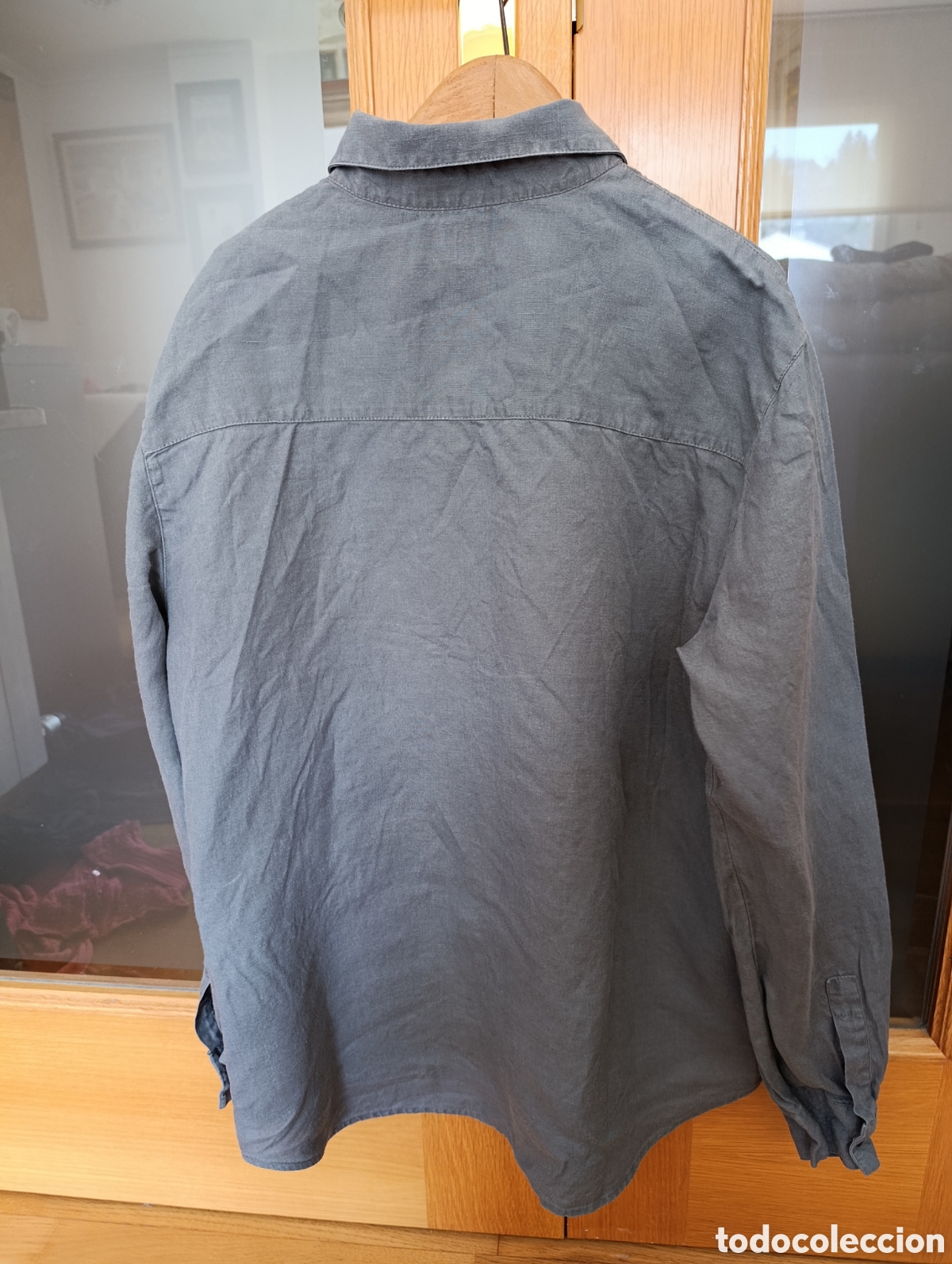 Segunda mano: Camisa gris de hilo Giorgio Armani - Foto 2