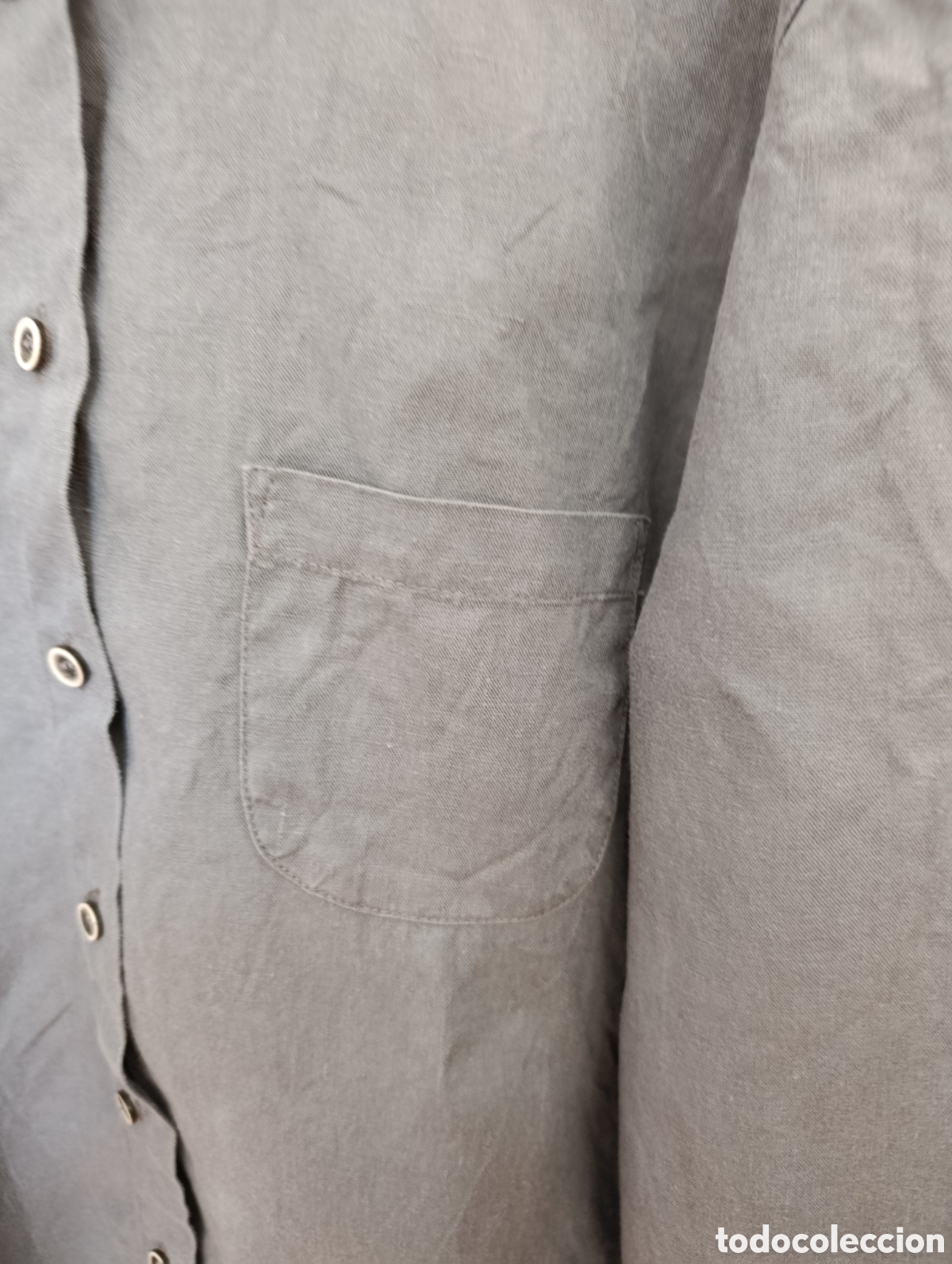 Segunda mano: Camisa gris de hilo Giorgio Armani - Foto 3