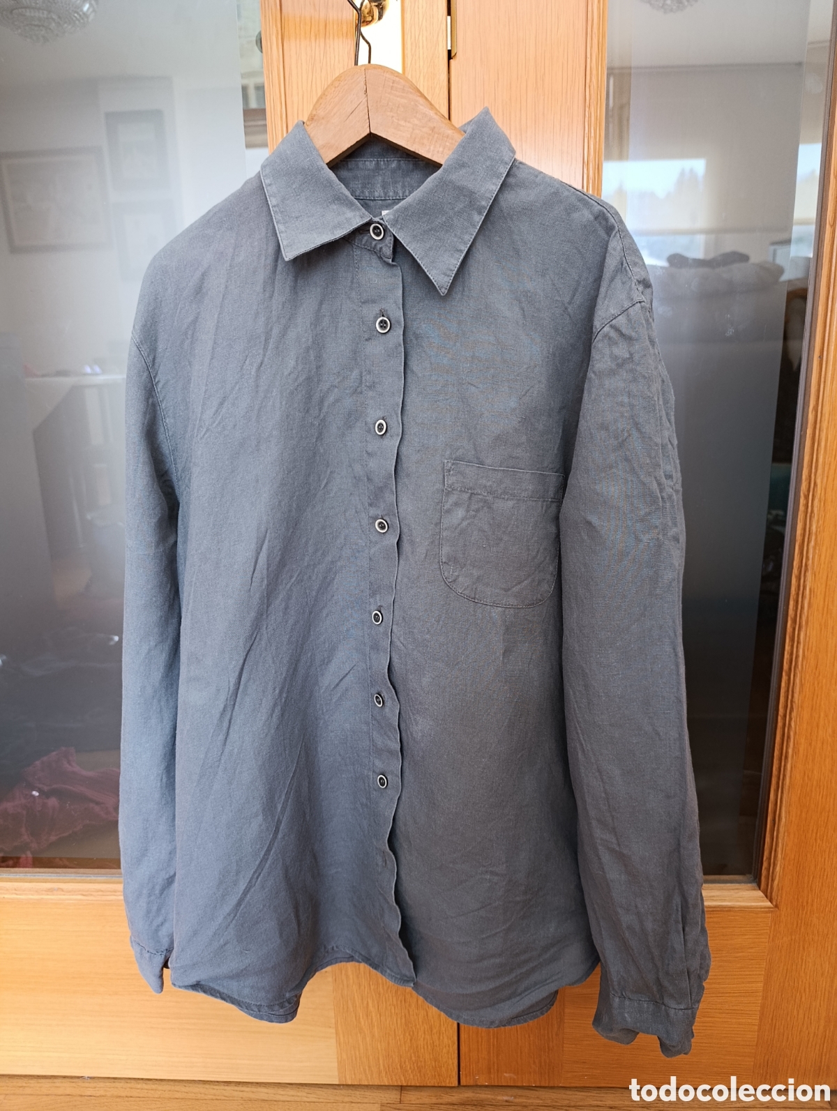 Segunda mano: Camisa gris de hilo Giorgio Armani - Foto 1