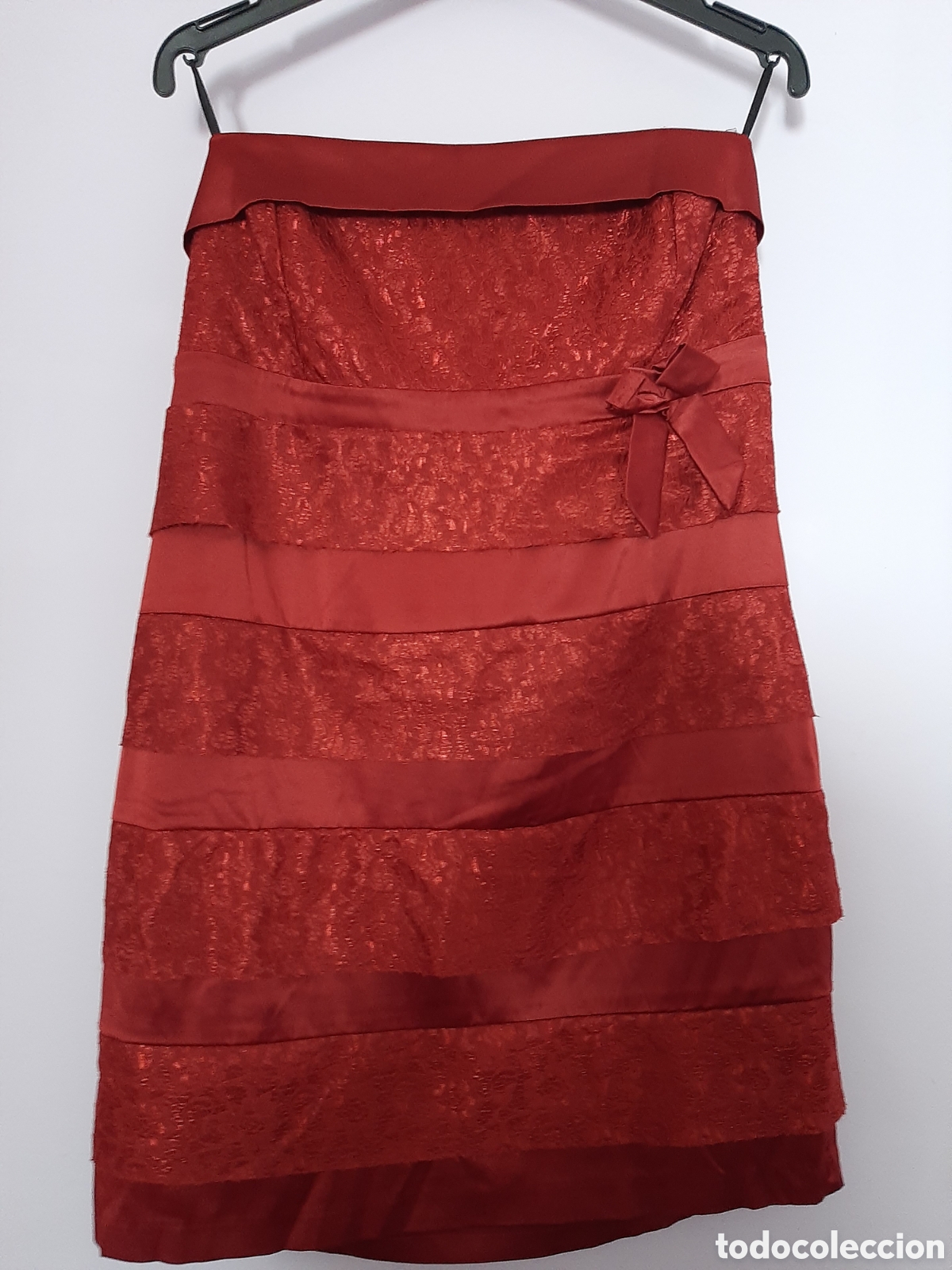 Segunda mano: VESTIDO DE FIESTA GRANATE 44 - Foto 2