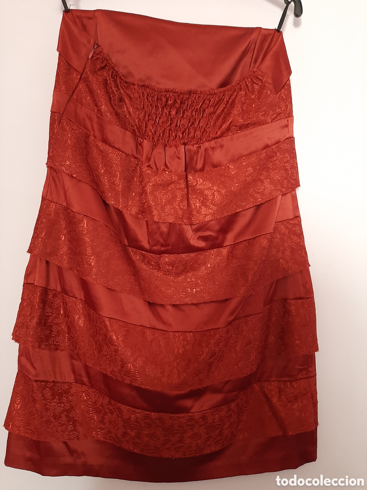 Segunda mano: VESTIDO DE FIESTA GRANATE 44 - Foto 3