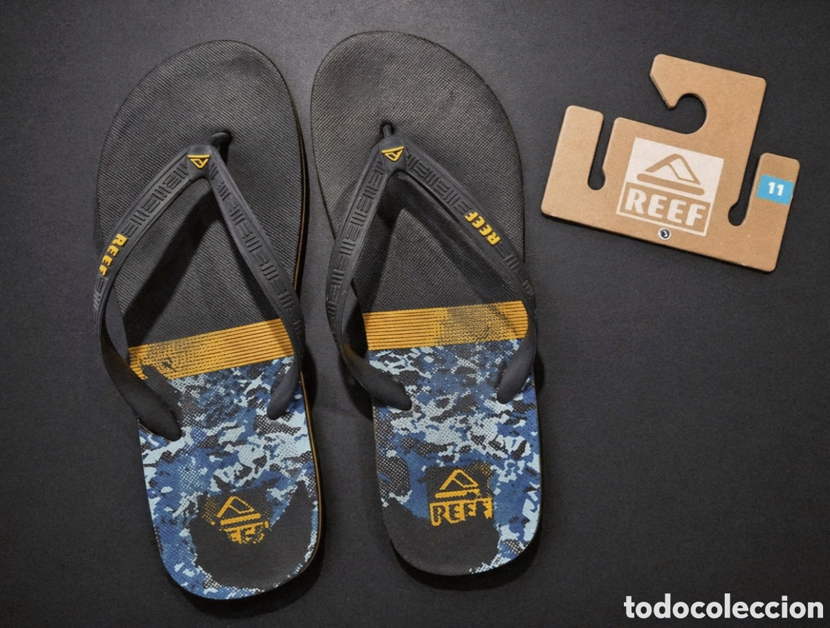 Segunda Mano: Reef chanclas negras talla 11 sandalias surf playa verano