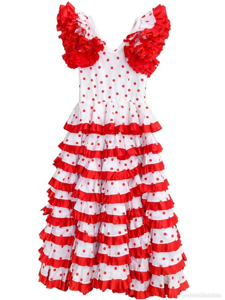 Segunda Mano: ✨VESTIDO DE GITANA FLAMENCA GITANILLA A&Ntilde;OS 80 HECHO A MANO ARTESANAL FERIA✨