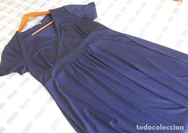 Segunda Mano: Vestido WOMAN El Corte Ingl&eacute;s Talla S - Poliester - Azul marino