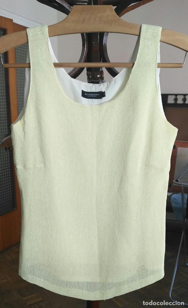 Segunda Mano: Rb 203 Top amarillo suave / pistacho forrado - Burberry London - T 42