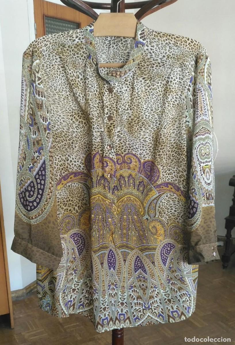 Segunda Mano: Rb 205 Camisa / Camisola original estampado - Sin marca - Poliester 100% - Vaporosa