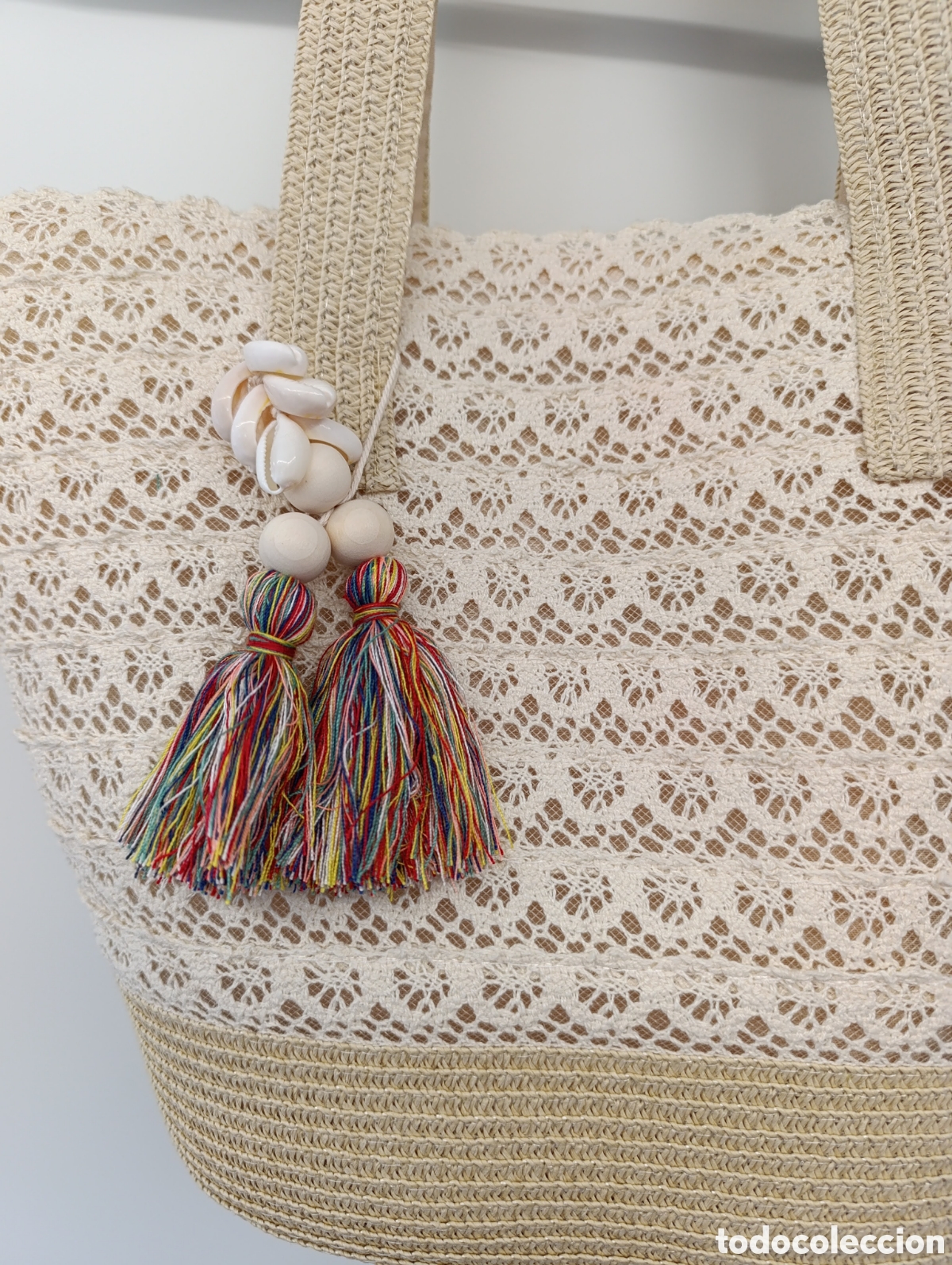 Segunda mano: Capazo beige crochet - Foto 2