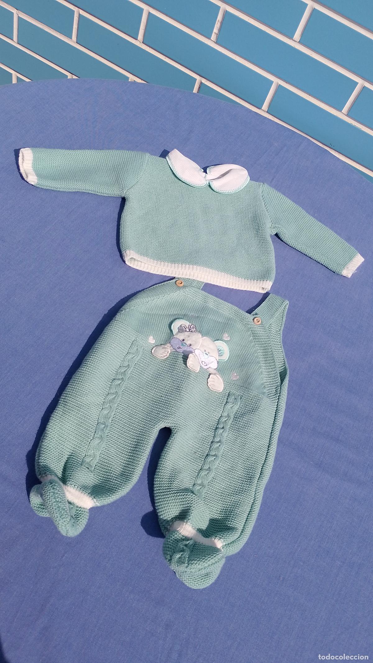 Segunda Mano: Conjunto de ropa de punto de beb&eacute; de excelente calidad, para mu&ntilde;eca beb&eacute; o reborn