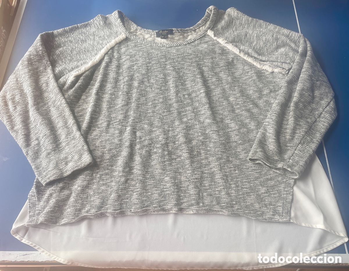 Segunda Mano: Jersey OCTOBER WOMAN Talla L - Gris Jaspeado Estilo Oversize