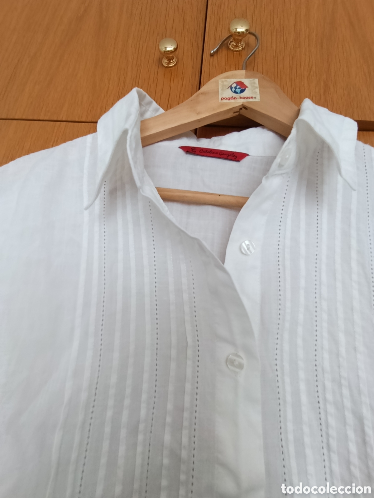 Segunda Mano: Camisa blanca hilo con bordados
