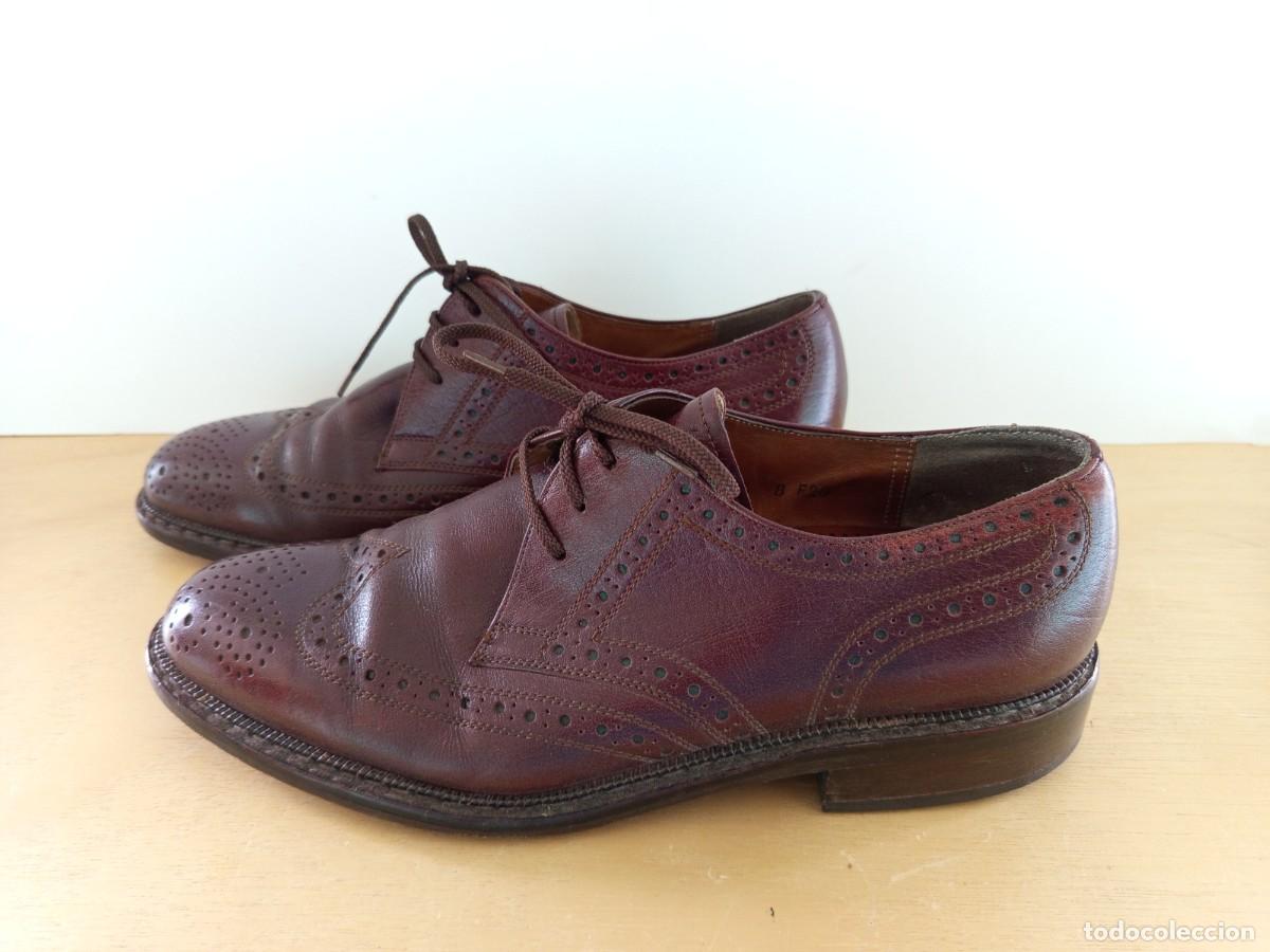 Segunda Mano: Zapatos Apollo Piel Talla 42 Marr&oacute;n