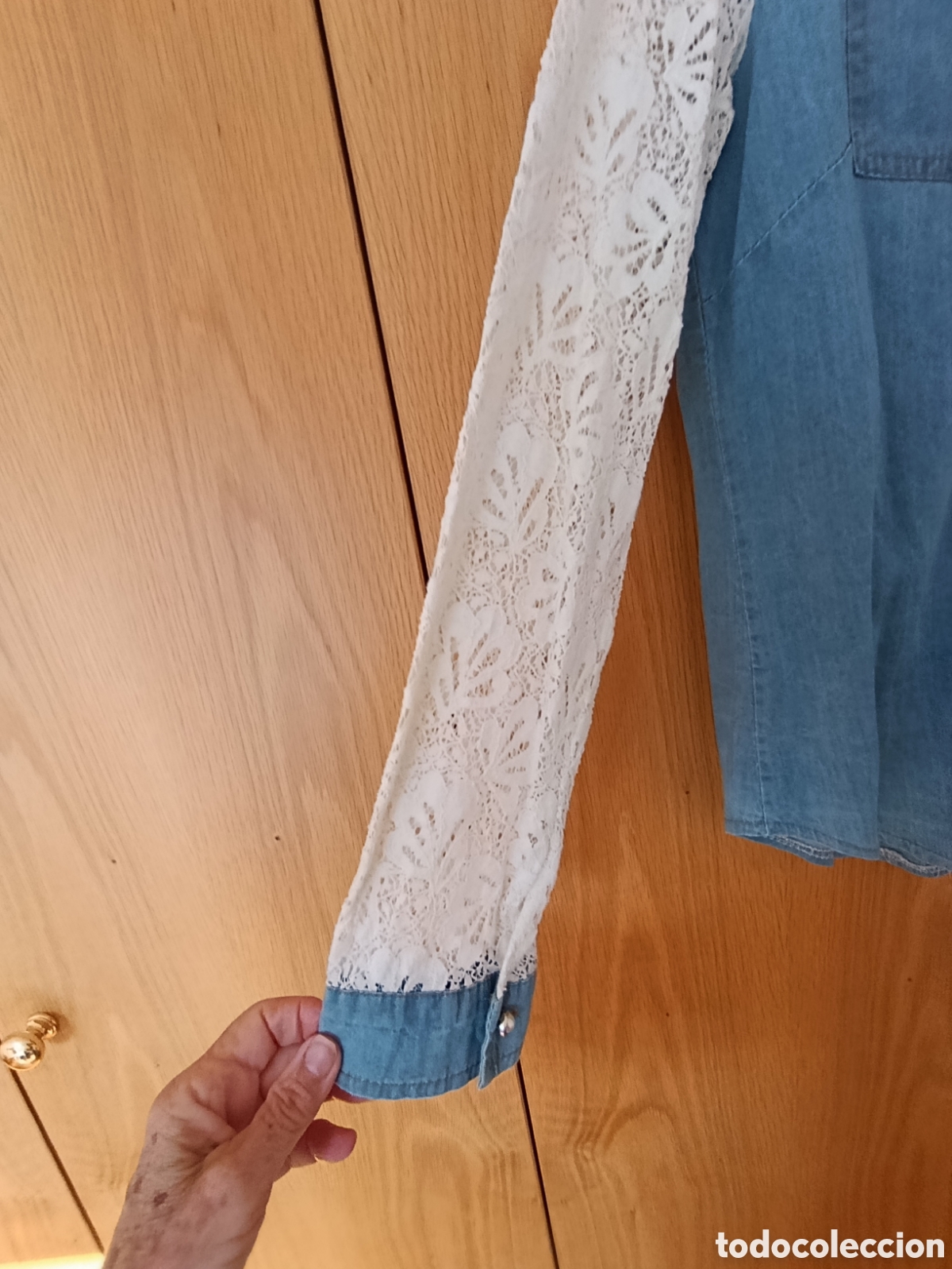 Segunda mano: Camisa tejana mangas de blonda - Foto 3