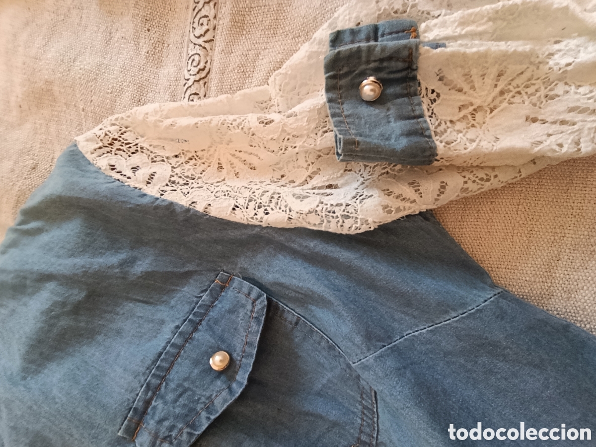 Segunda mano: Camisa tejana mangas de blonda - Foto 5