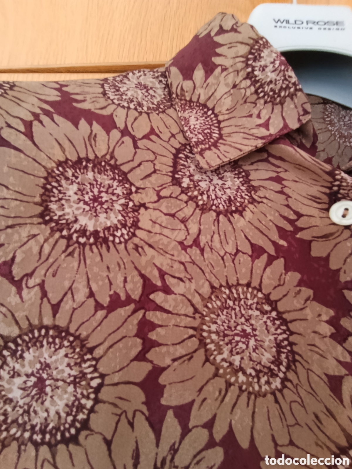 Segunda mano: Camisa blusa se&ntilde;ora en tonos marrones - Foto 4