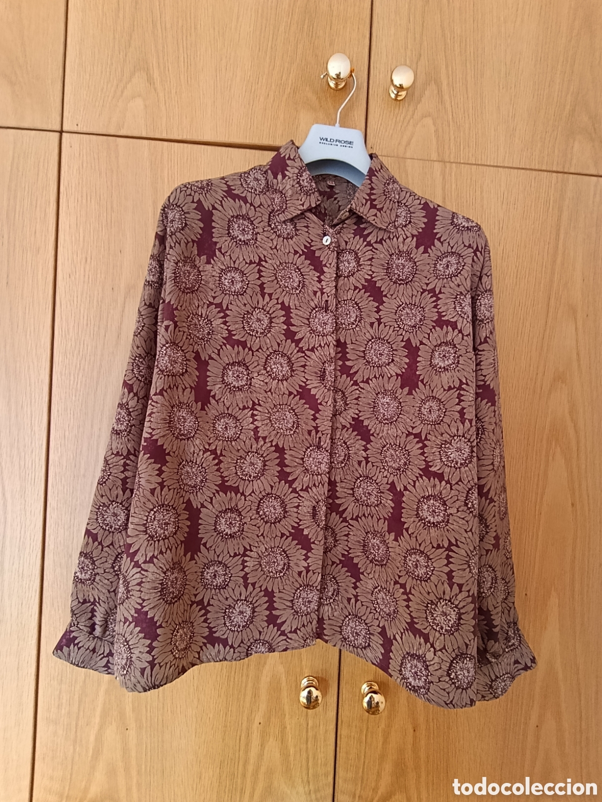 Segunda Mano: Camisa blusa se&ntilde;ora en tonos marrones