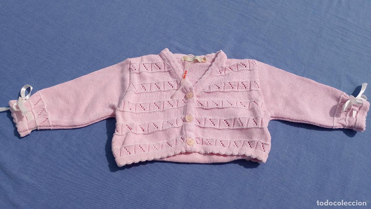 Segunda Mano: Chaqueta rosa de punto Dr. Kid para mu&ntilde;eca beb&eacute; o reborn