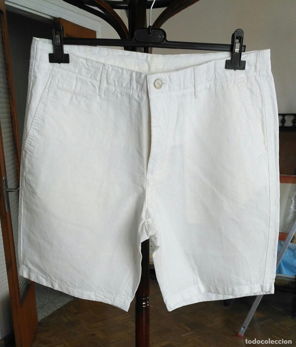 Segunda Mano: RBH 33 Pantal&oacute;n bermudas / corto blanco - Massimo Dutti - Talla 44
