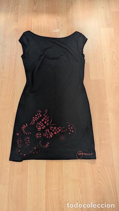 Segunda Mano: Vestido sin manga negro/burdeos DESIGUAL