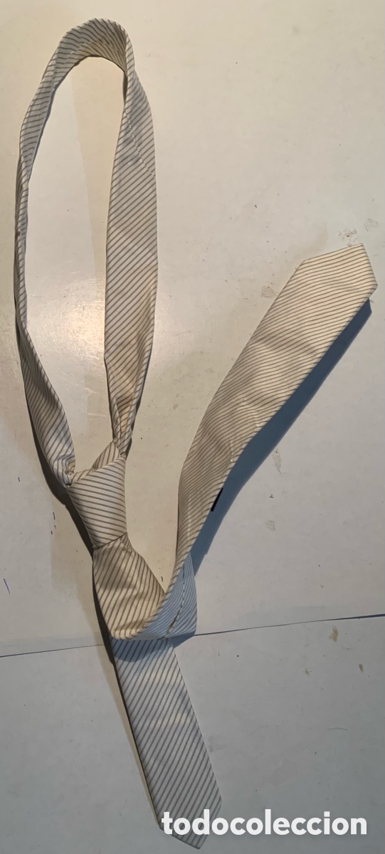 Segunda mano: Corbata Blanco Crema Estampada A Rayas , Perfecto Estado , como nueva, - Foto 1