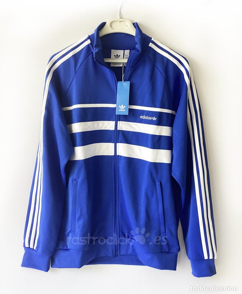 Segunda Mano: Chaqueta ch&aacute;ndal adidas The First a rayas Talla L