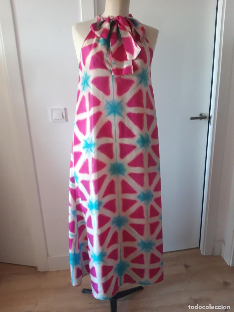 Segunda mano: Vestido largo en seda. India. - Foto 1