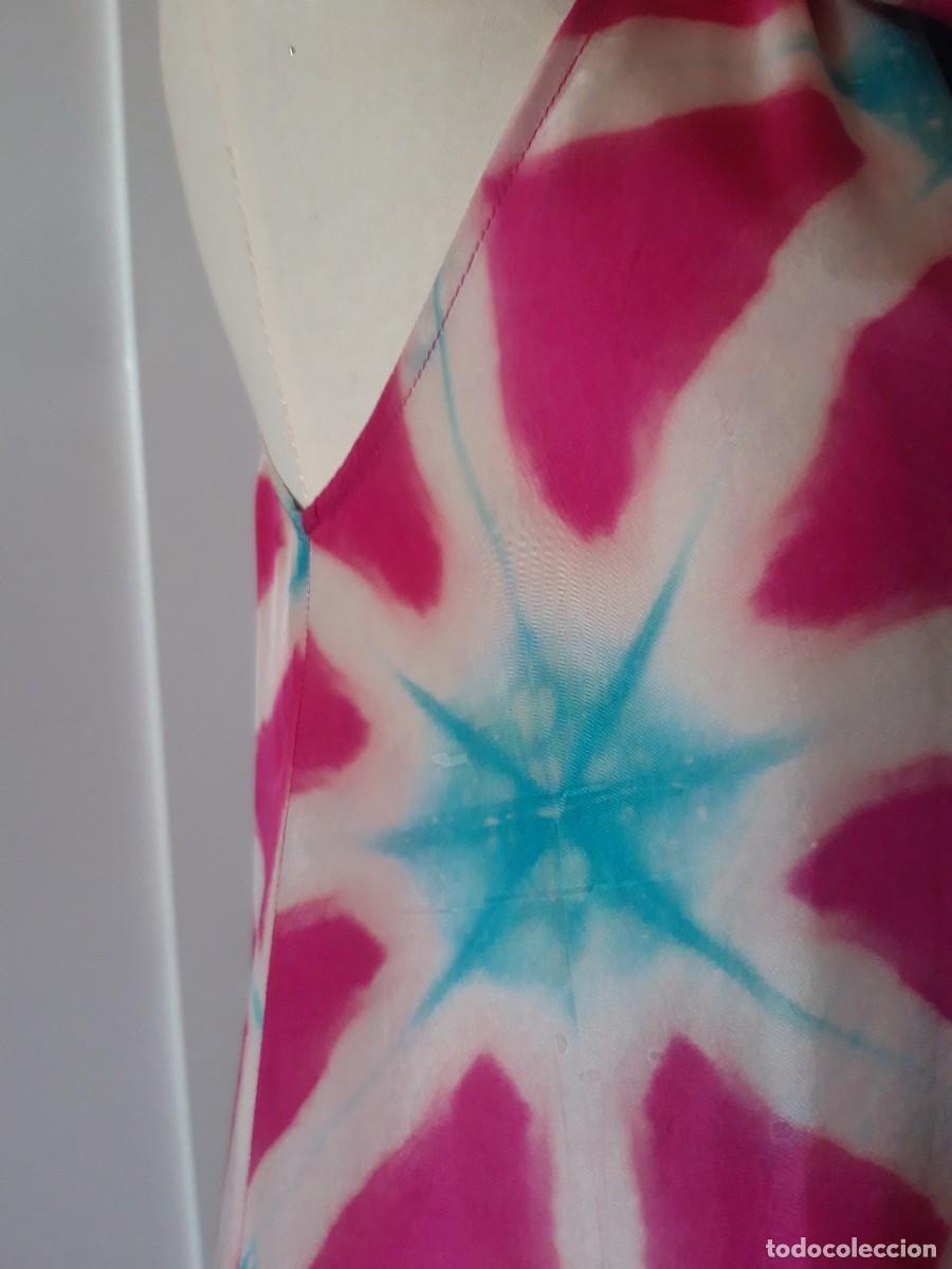 Segunda mano: Vestido largo en seda. India. - Foto 3