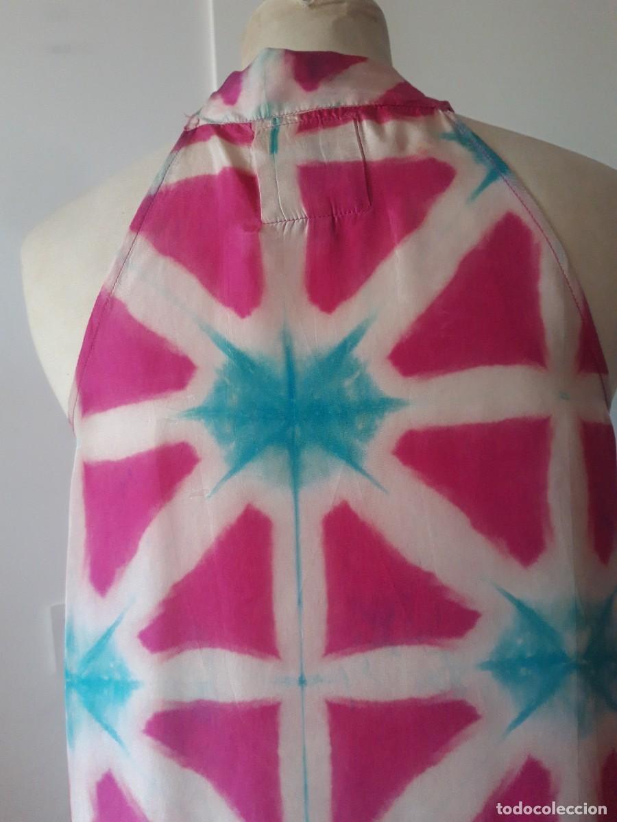 Segunda mano: Vestido largo en seda. India. - Foto 5