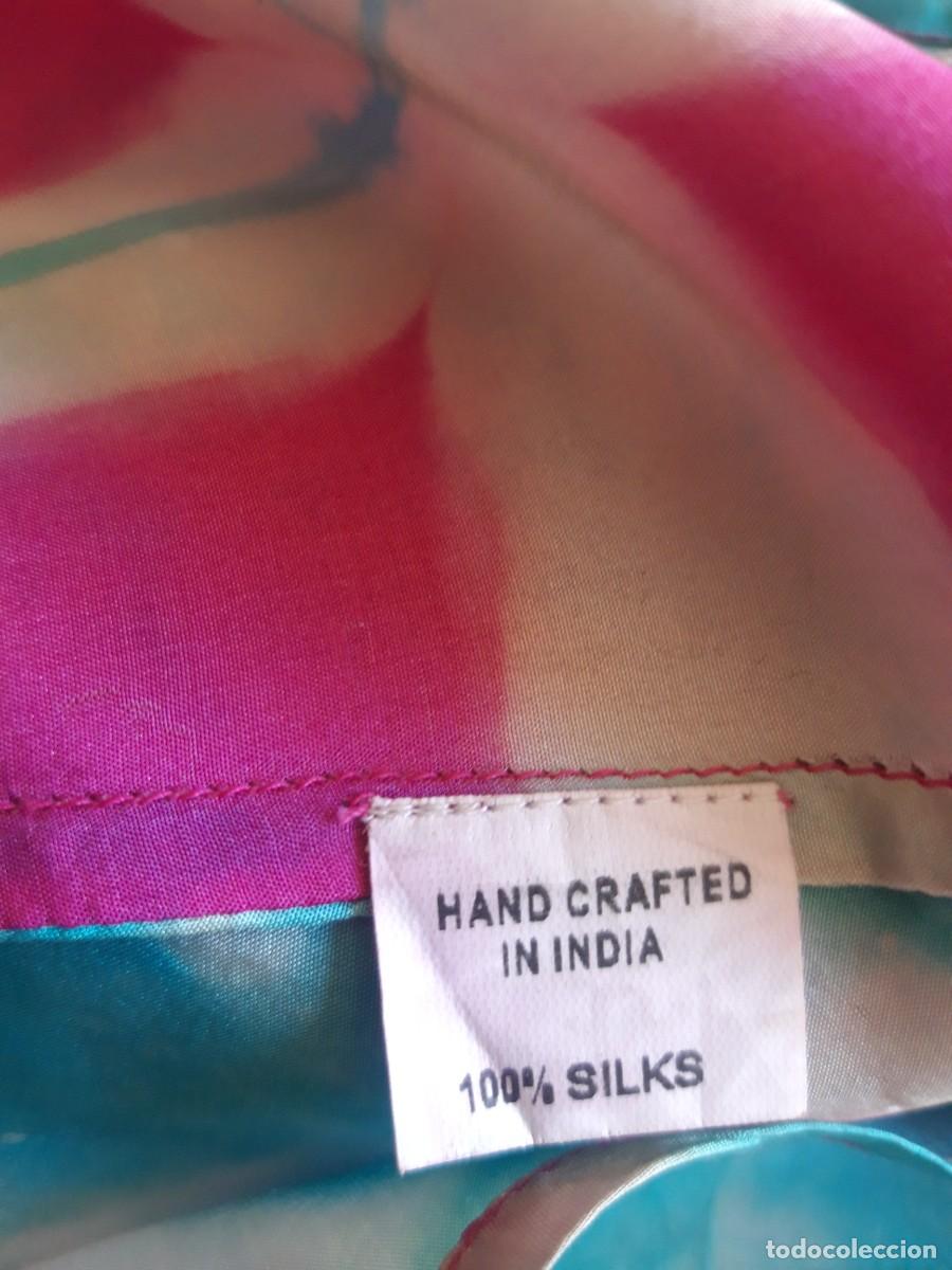 Segunda mano: Vestido largo en seda. India. - Foto 7