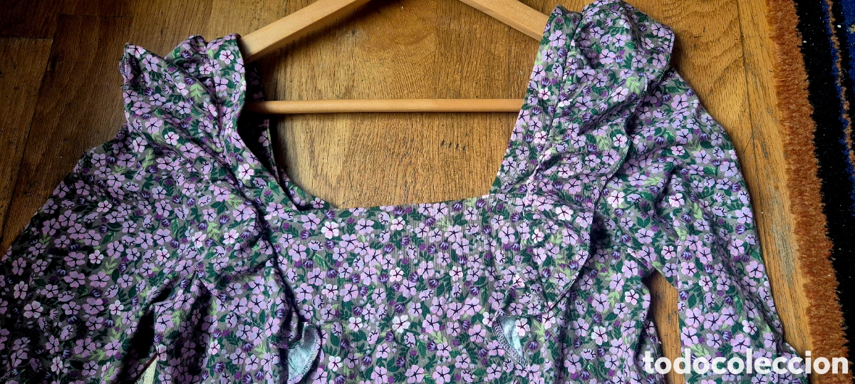 Segunda mano: Vestido floral morado y verde - Foto 2