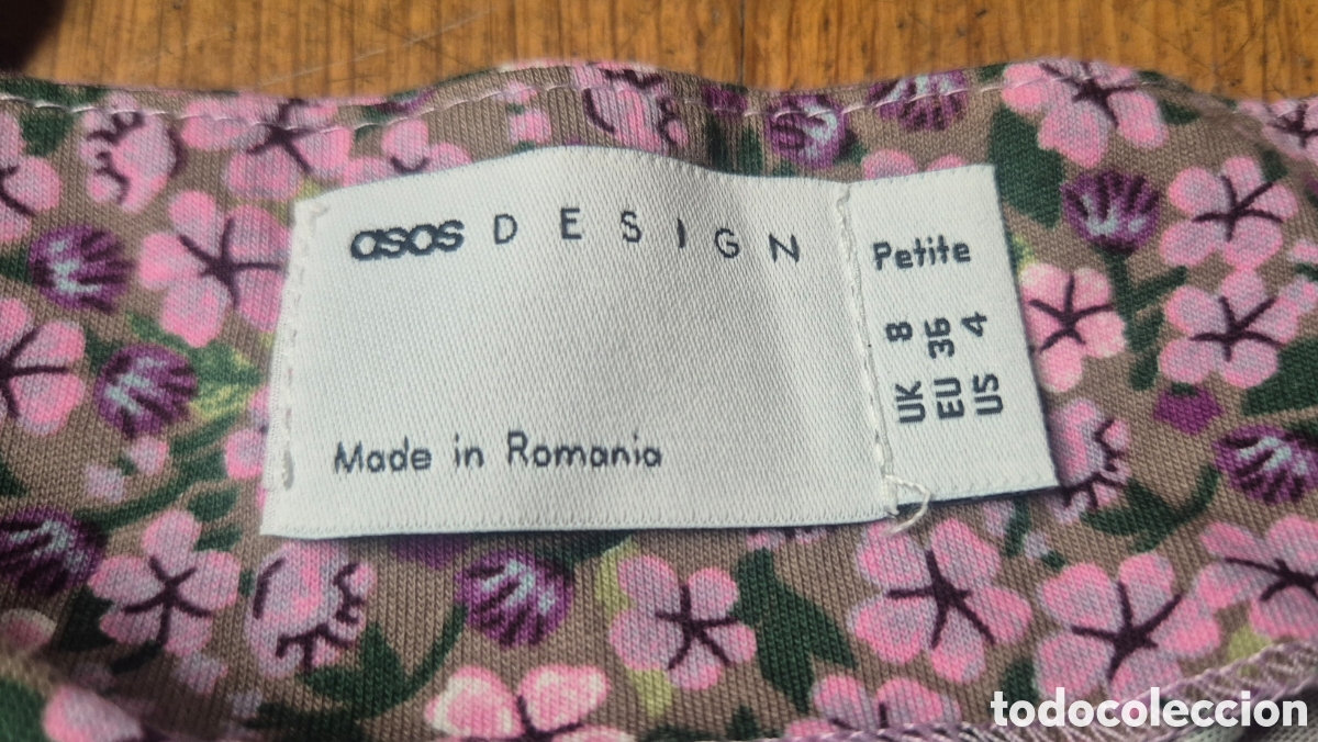Segunda mano: Vestido floral morado y verde - Foto 3