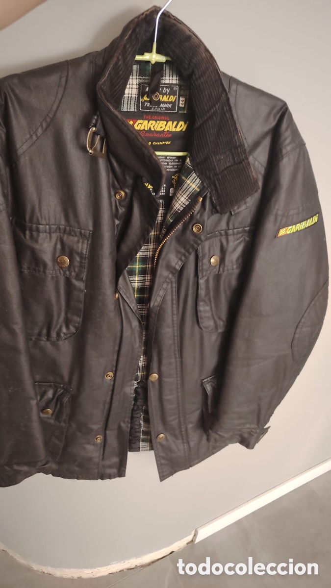Segunda Mano: Chaqueta Moto GARIBALDI Vintage Encerada Cafe Racer Barbour Style Talla 44