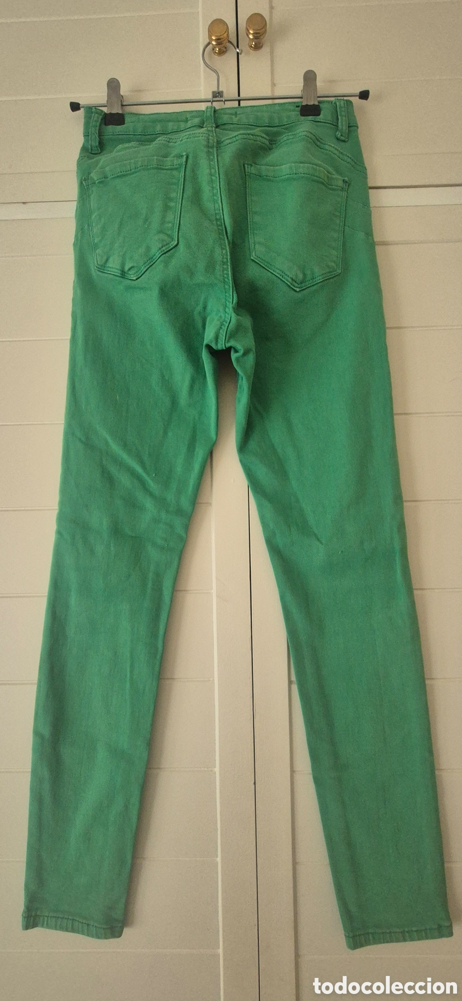 Segunda mano: Pantalon vaquero verde mujer - Foto 2