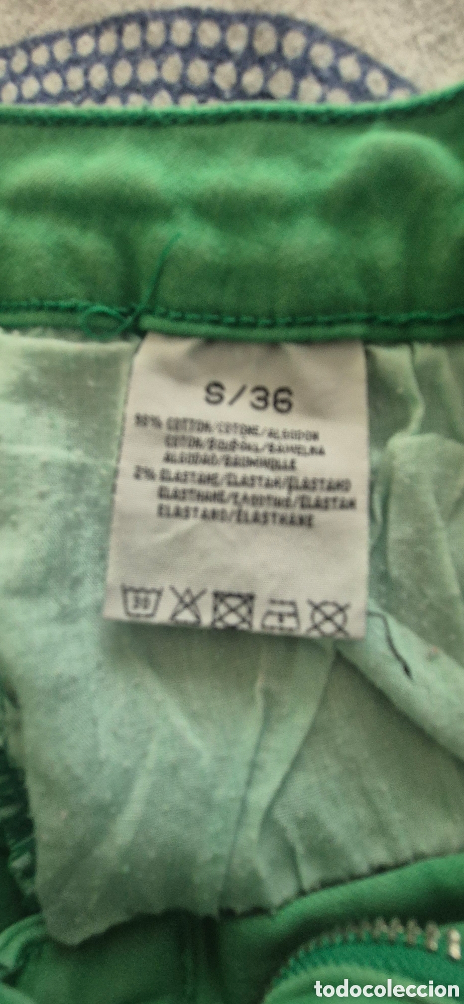 Segunda mano: Pantalon vaquero verde mujer - Foto 4