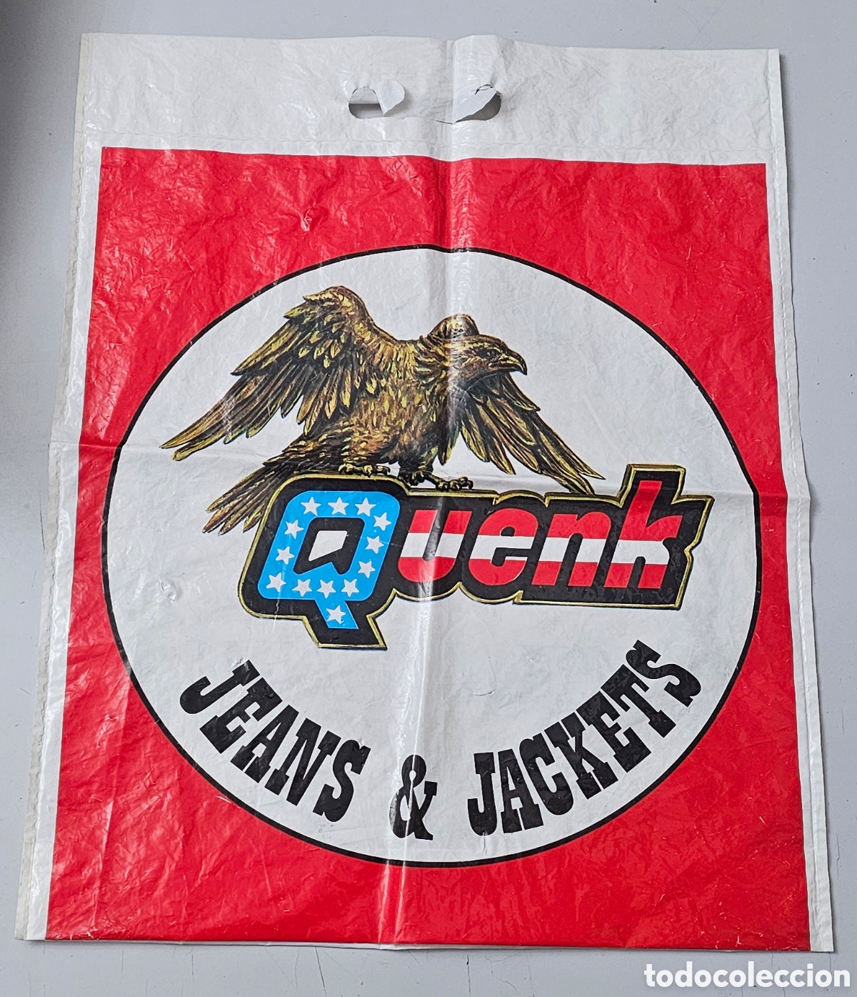Segunda Mano: BOLSA ORIGINAL QUENK JEANS & JACKETS 1980s Rara y Unica