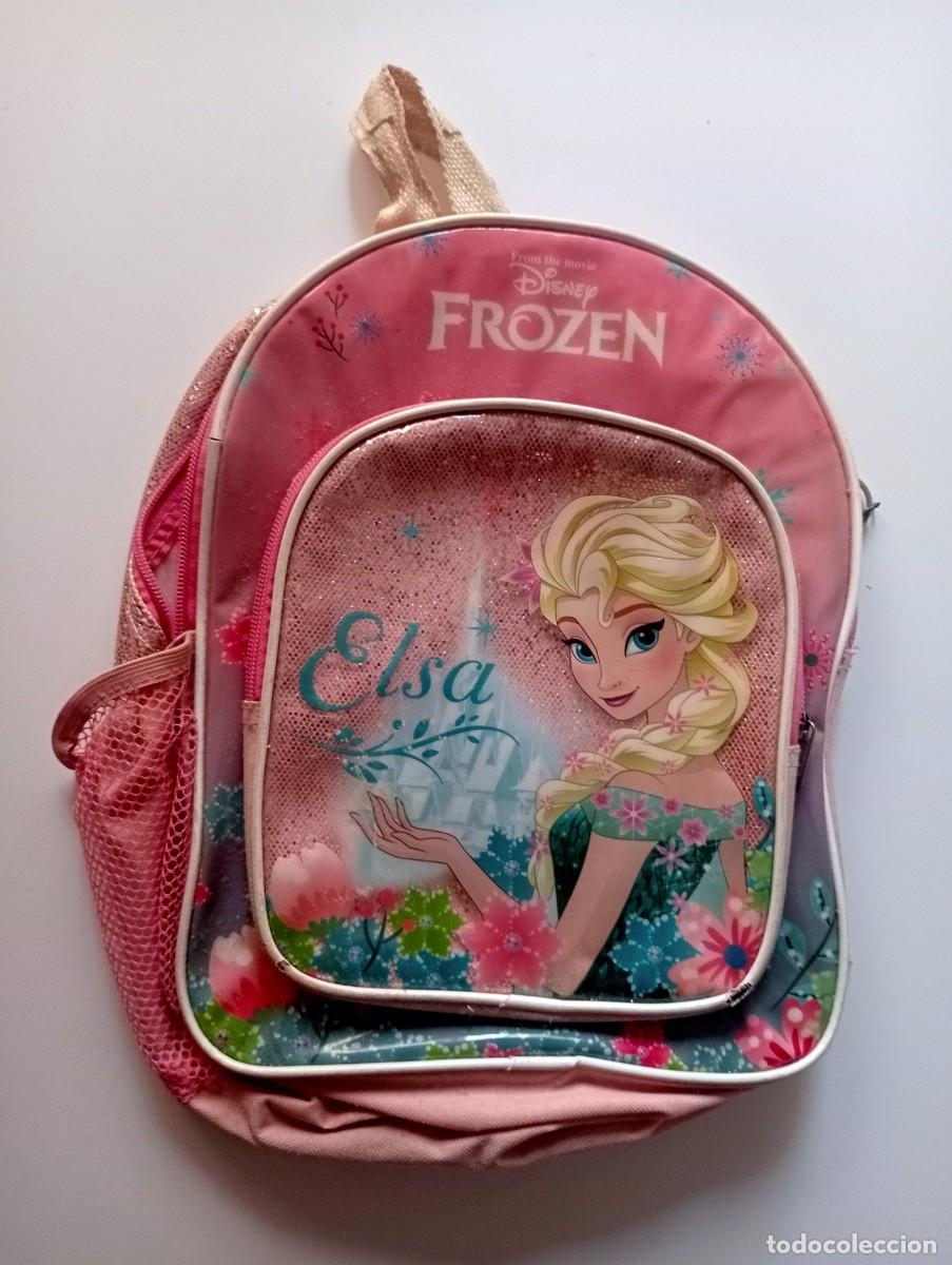 Segunda Mano: MOCHILA COLEGIAL ROSA ELSA DE FROZEN WAT DISNEY