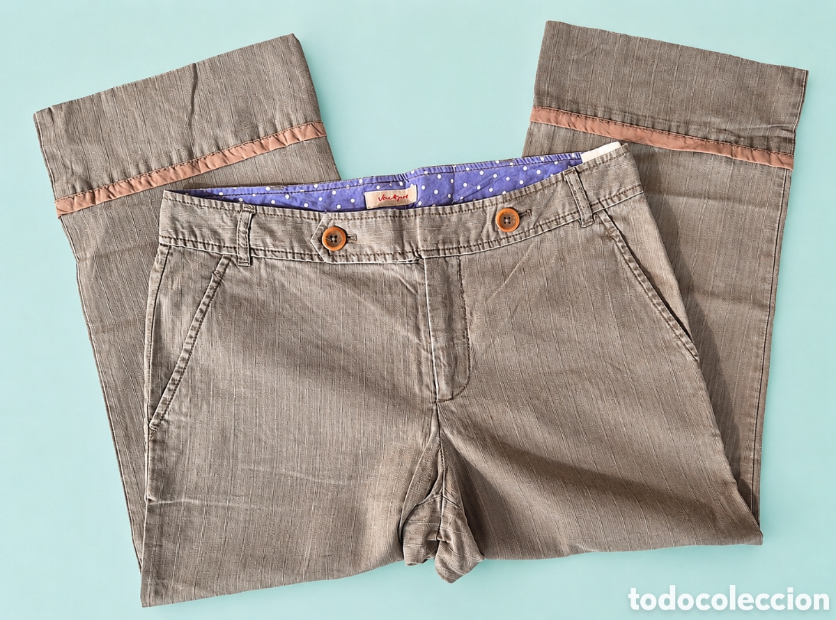Segunda Mano: Pantal&oacute;n pirata Jackpot mujer lino/algod&oacute;n talla M/L