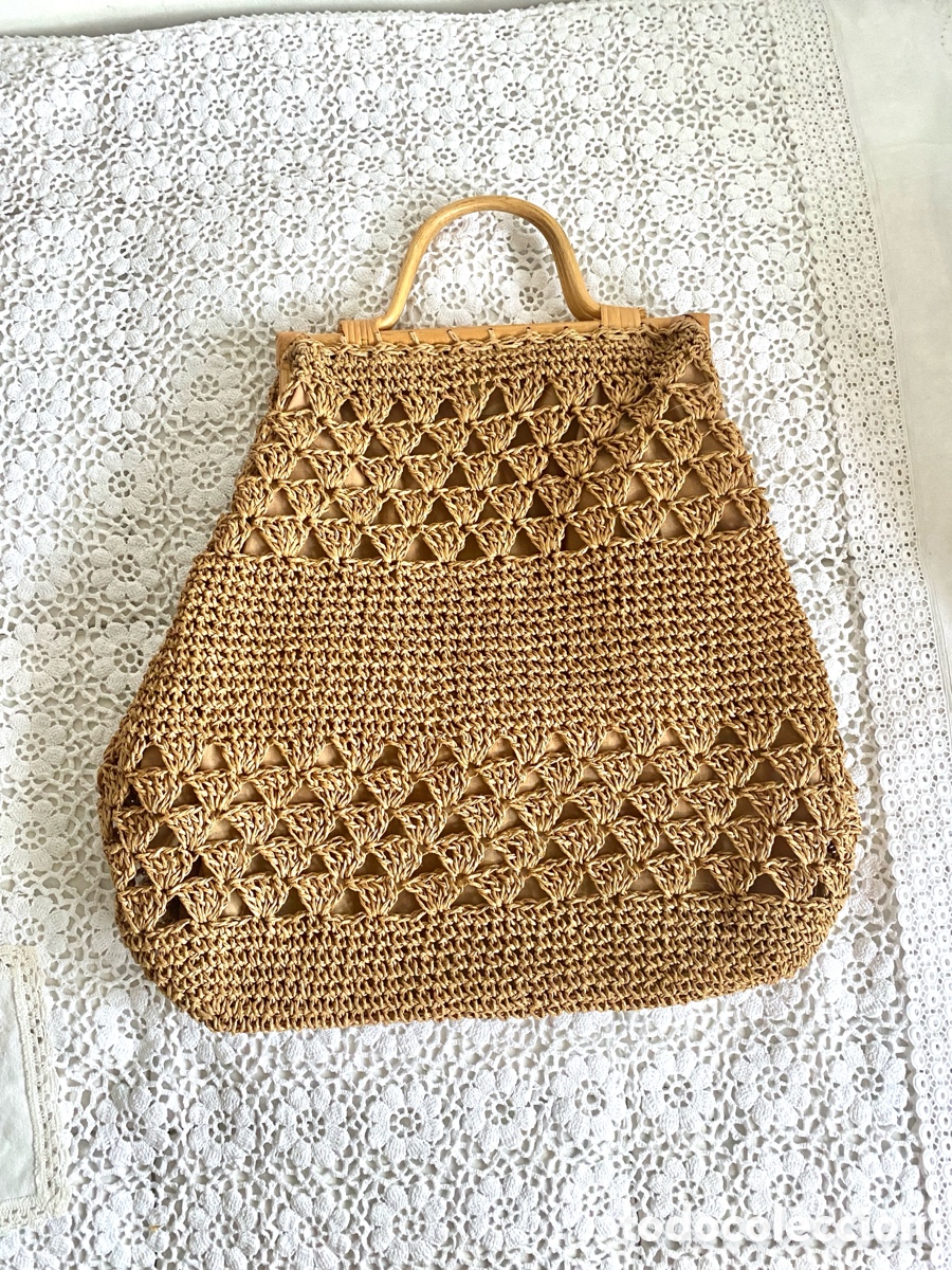 Segunda Mano: Bolso de rafia y bambu