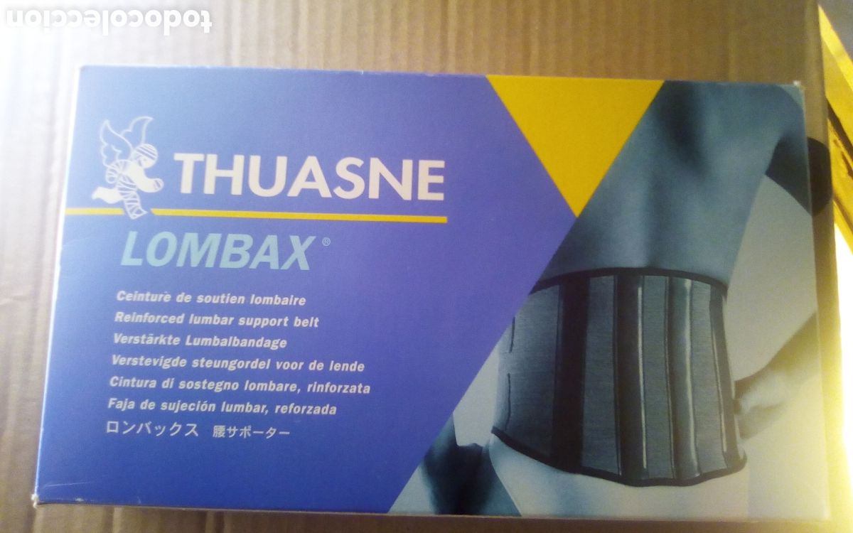Segunda mano: Thuasne Lombax. Faja de sujeci&oacute;n lumbar reforzada. Color gris, talla 2 (de 87 a 102 cm. de cintura).