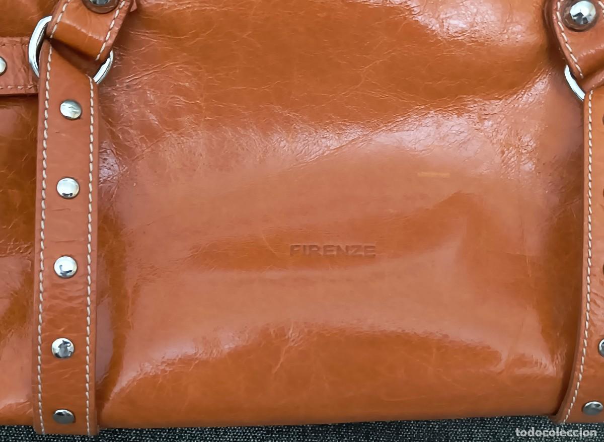 Segunda mano: BOLSO NARANJA DE PIEL - FIRENZE - Foto 2