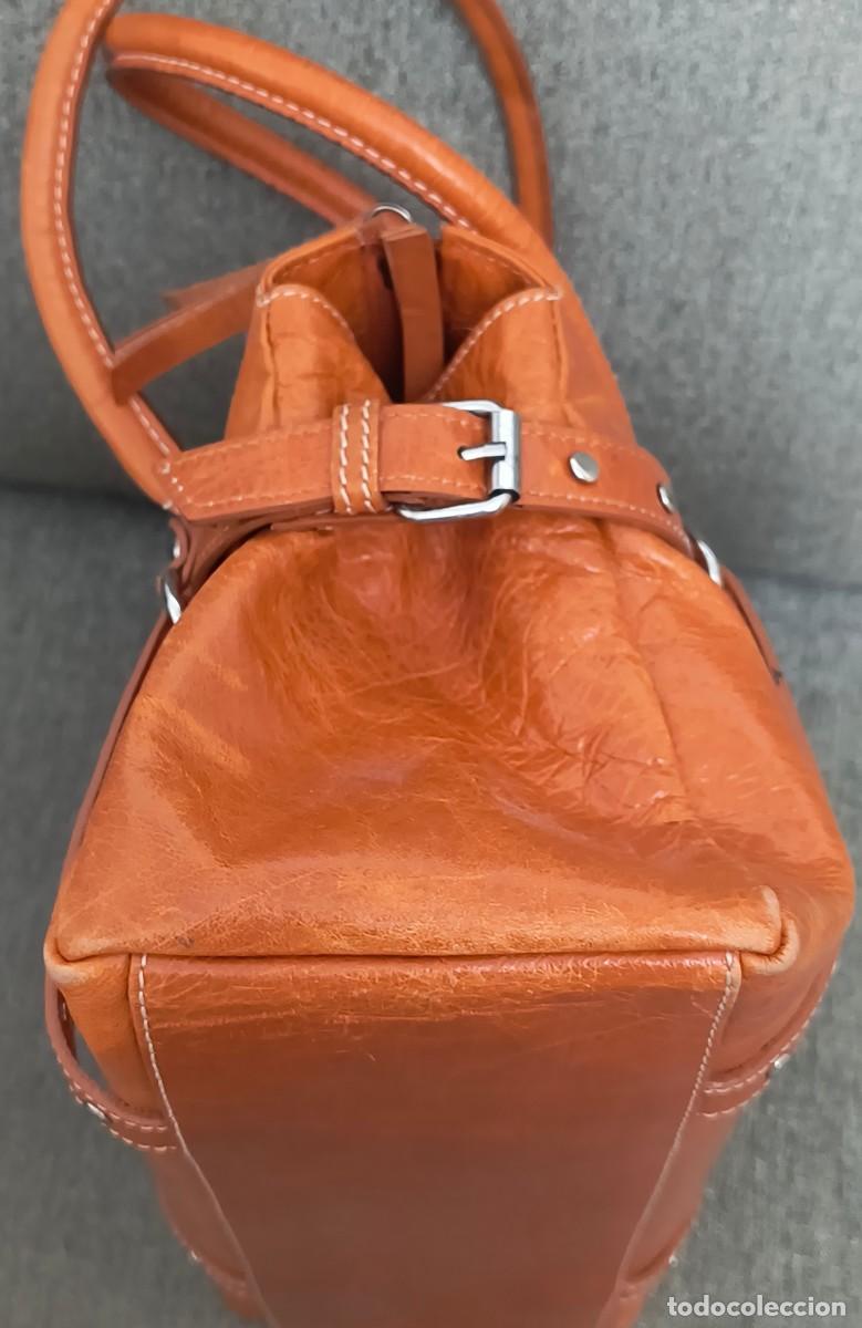 Segunda mano: BOLSO NARANJA DE PIEL - FIRENZE - Foto 3