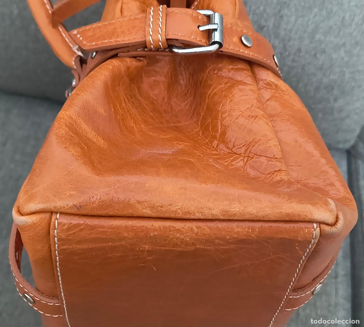 Segunda mano: BOLSO NARANJA DE PIEL - FIRENZE - Foto 4
