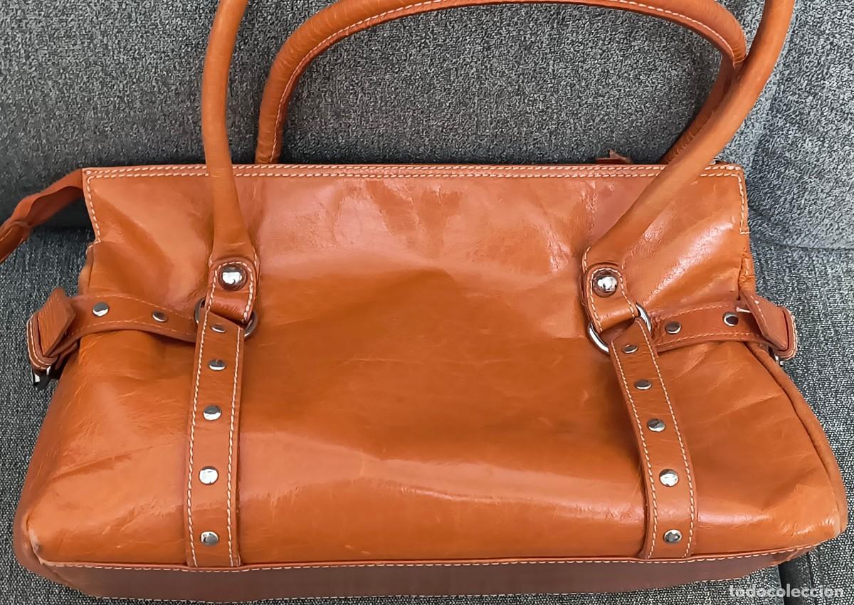 Segunda mano: BOLSO NARANJA DE PIEL - FIRENZE - Foto 5