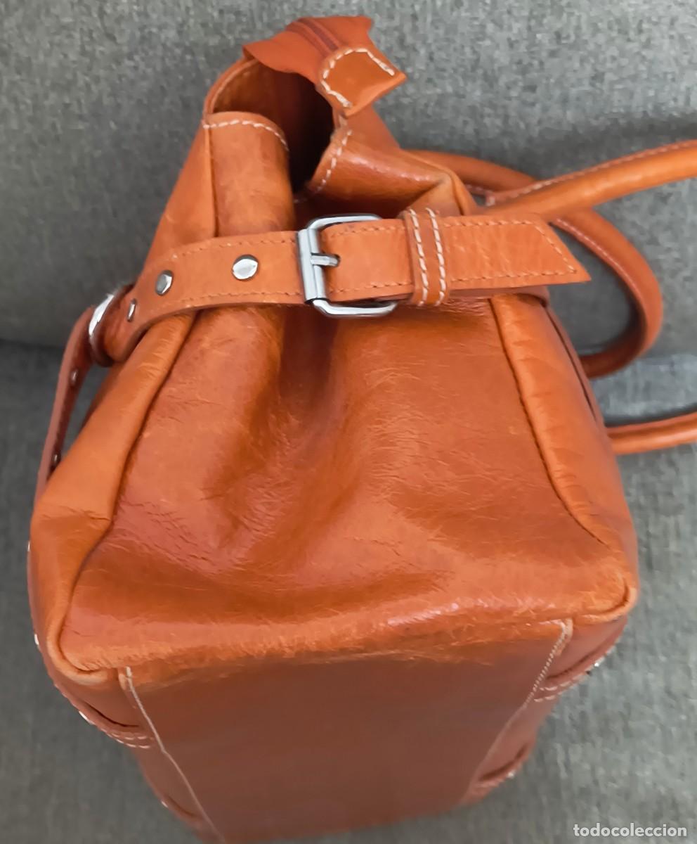 Segunda mano: BOLSO NARANJA DE PIEL - FIRENZE - Foto 6
