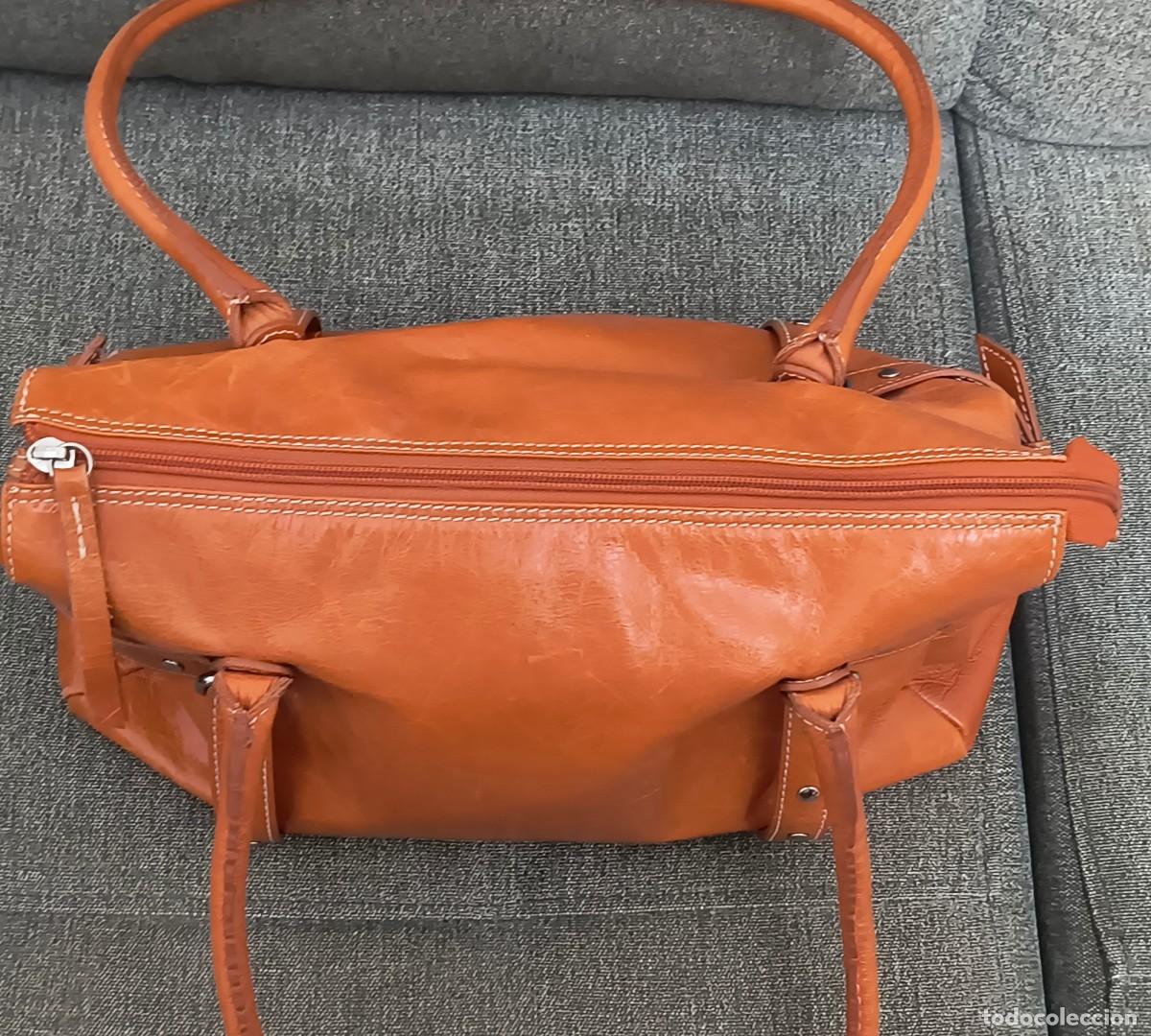 Segunda mano: BOLSO NARANJA DE PIEL - FIRENZE - Foto 8