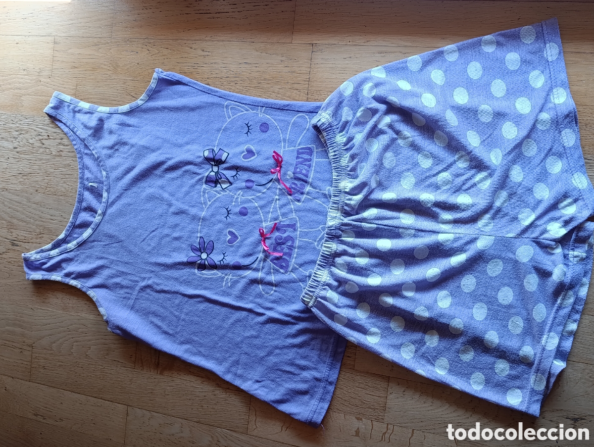 Segunda mano: Pijama conjunto camisa y pantal&oacute;n