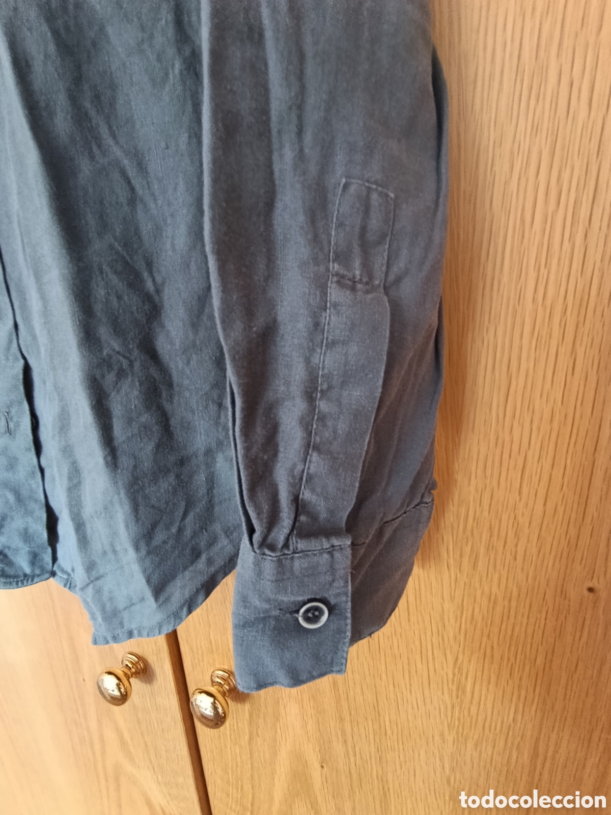 Segunda mano: Camisa lino gris Armani - Foto 4